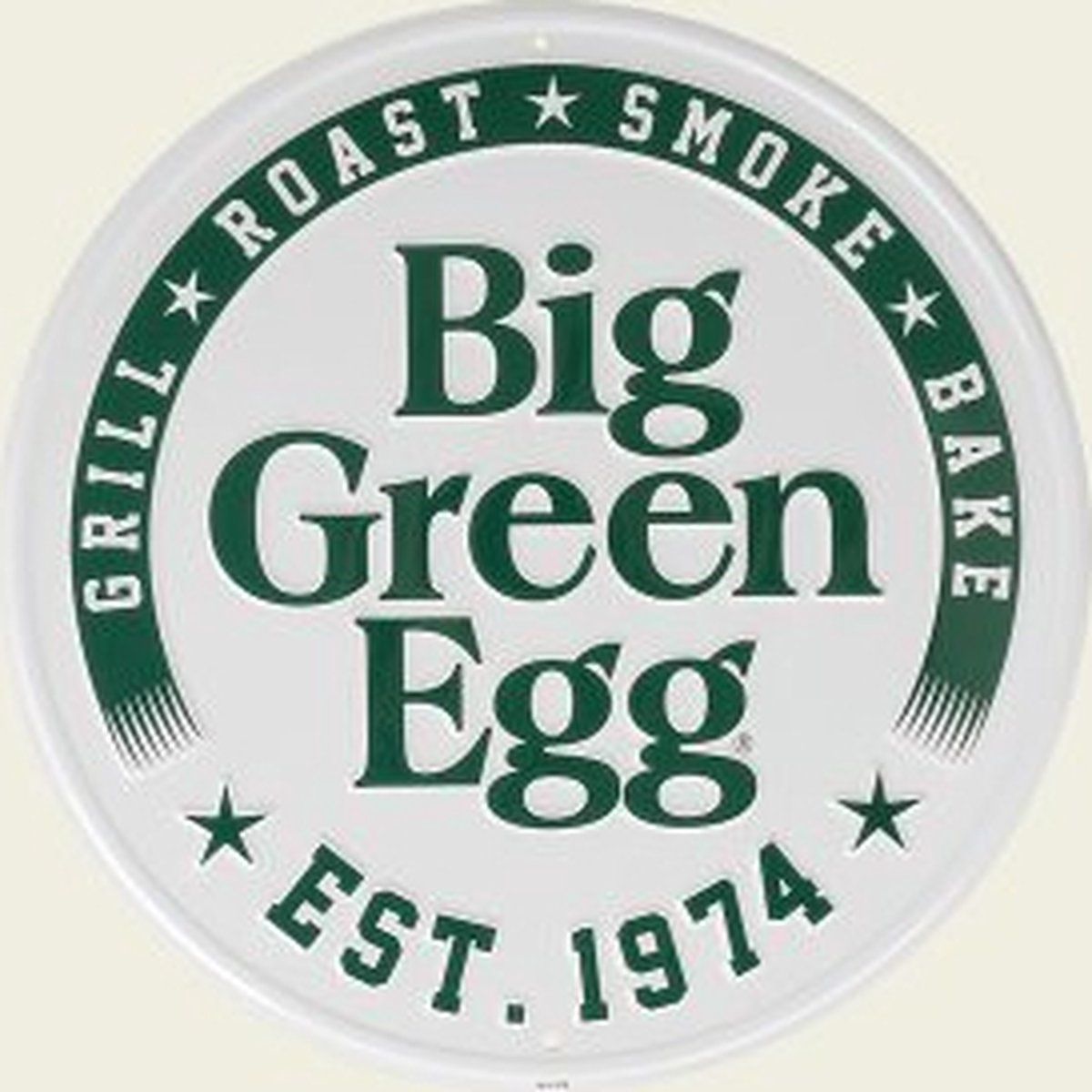 Big Green Egg - Wandbord - 1974 - Groen/Wit