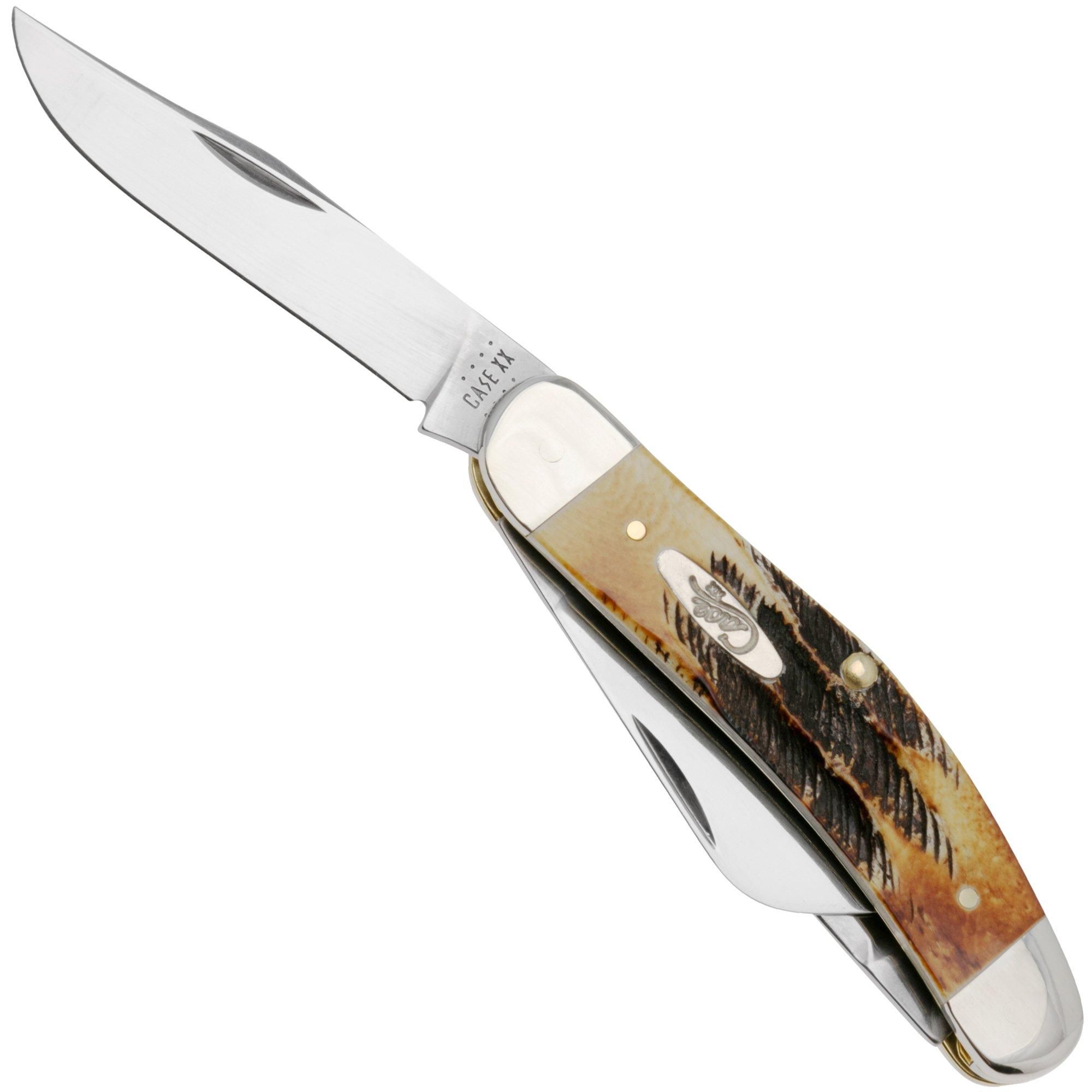 Case Knives Case Sowbelly 65313 Case 6.5 BoneStag TB6.5339 SS Pocket Knife, Tony Bose Design
