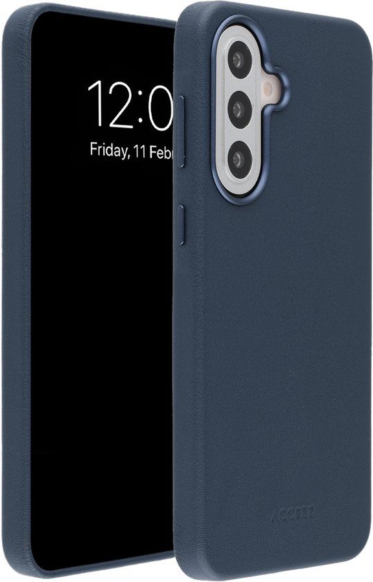 Accezz Hoesje - Geschikt voor Samsung Galaxy A57 (5G) - Magnetische Ring Leather Backcover - Nightfall Blue