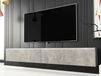 Mobistoxx DUBAI Meuble tv-hifi 2 portes battantes 180 cm béton avec led