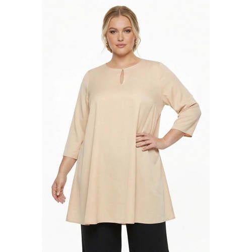 YOEK tuniek Plus Size - beige