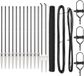 vidaXL - Zeshoekig gaashek met palen - 25 x 1,6 m - PVC-Coated Staal - Grijs