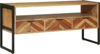 vidaXL TV-kast met lade Bruin 100 x 35 x 50 cm Massief Acacia Hout