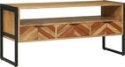 vidaXL TV-kast met lade Bruin 100 x 35 x 50 cm Massief Acacia Hout