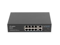 Lanberg RSFE-8P-2GE-120 Unmanaged Gigabit Ethernet (10/100/1000) Power over Ethernet (PoE) 1U Zwart
