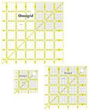 Omnigrid Vierkant quiltliniaal voordeelpakket (6,4 cm, 11,4 cm en 16,5 cm)