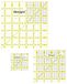 Omnigrid Vierkant quiltliniaal voordeelpakket (6,4 cm, 11,4 cm en 16,5 cm)
