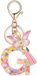 Nodigao Roze vlinder letter sleutelhanger tas hanger