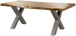 MASSIVMOEBEL24.DE FREEFORM eettafel blank gelakt massief hout mango 220x100x77 cm