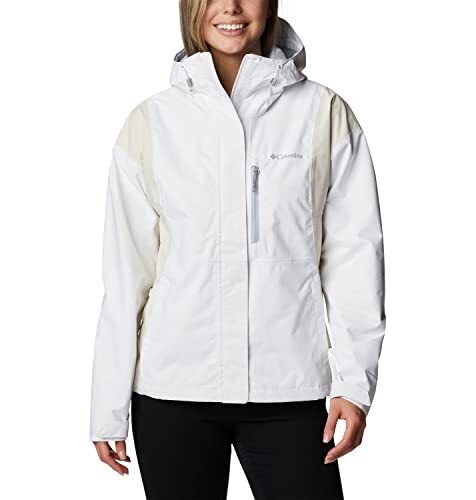 Columbia Hikebound regenjas voor dames, wit, krijt, M