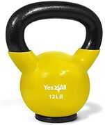 Yes4All Unisex's NVF1 Kettlebell, C. 5,4 kg-geel