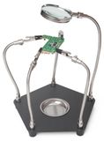 Icecat Support de soudure à troisième main avec loupe - Pour loisirs et modélisme