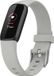 By Qubix - Compatible Fitbit Luxe bandje - Sportbandje met gesp - Maat: Large - Grijs