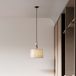 Nova Luce Suspension Damo E27 Noir Gris Brun Métal Céramique Ø34cm 9009149