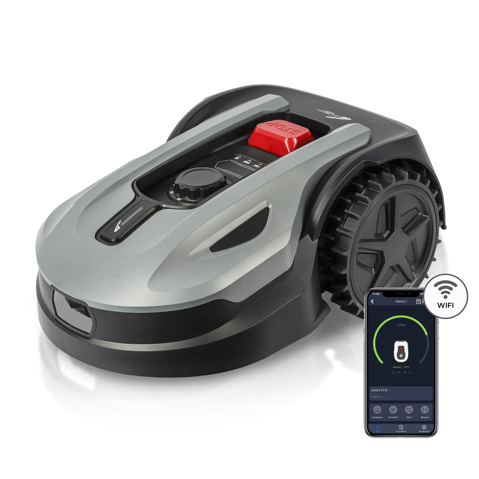 Zoef Robot Katrien Robotmaaier - 500m² - Wifi & Bluetooth - App - 2024 Model