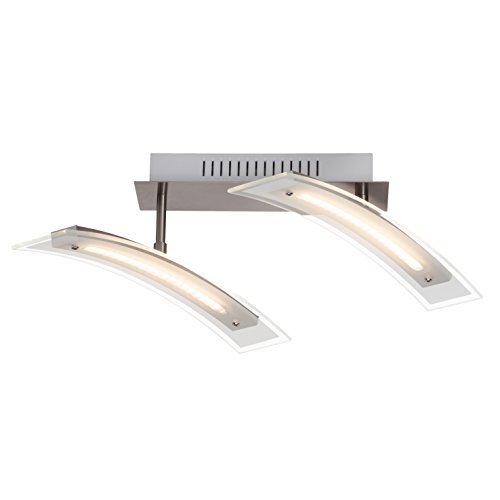 Brilliant Flexibele 4-vlammige LED geïntegreerde lamp inclusief niet-verwisselbare wandverlichting decoratie, metaal / glas / ijzer G94334/13