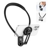 NEEWER Magnetische nekhouder, handsfree nekstatief borsthouder compatibel met GoPro DJI Insta360 iPhone 15 Android, nektelefoonhouder voor POV-video, GP16