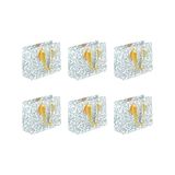 Clairefontaine 212886Cpack - Set van 5 Premium Cadeauzakken - Shopping Formaat - 32x13x24,5cm - 210g - Groen Bladeren Motief
