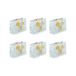Clairefontaine 212886Cpack - Set van 5 Premium Cadeauzakken - Shopping Formaat - 32x13x24,5cm - 210g - Groen Bladeren Motief