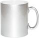 Merkloos / Sans marque Koffiemok / thee beker - 330 ml - Zilver - Cadeau mokken - keramiek