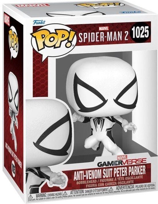 Funko Pop Games: Spider-Man 2 - Peter Parker Anti-Venom Suit Funko Pop #1025