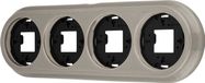 QR1 Montage murale porcelaine style rétro, 4 pièces, gris beige