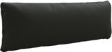 vidaXL Rugkussen PUTTEN 120 x 40 x 15 cm Zwart