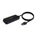 AISENS A106-0714 USB 3.2 Gen 1 (3.1 Gen 1) Type-A Hub - 4 Poorten - Zwart