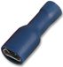 Pro Power STFDFD2-250 Vrouwelijke Push On Crimp Terminal, Blauw, 16 Am, 6,3 mm, 100 stuks