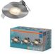 Osram LED inbouwspot set DIM IP44 4,9W satijnnikkel, set van 3