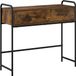 vidaXL Consoletafel Gerookt eiken 90 x 33 x 80,5 cm Bewerkt hout