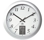 Unilux Attraction Instinct Wandklok - Rond - Aluminium - Ø31 cm - Zilver