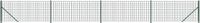 vidaXL Draadgaashek met flens 0,8x10 m groen