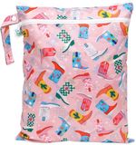 Bumkins - Wet / Dry Bag | met 2 Vakken - Waterdichte Luierzak & Waszak - Wetbag voor Nat en Droog - Boots