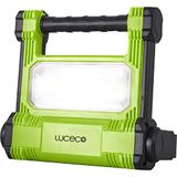 LUCECO LWR18BG-EU Bouwlamp, oplaadbaar, 20 W, draagbare werklamp, 1800 lumen, IP54 waterdicht, acculamp 4.400 mAh batterij, zwart-groen