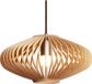 Lumisky Odetta hanglamp van hout, 36 cm diameter