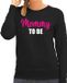 Bellatio Decorations Mommy to be - Sweater Zwart Dames XS