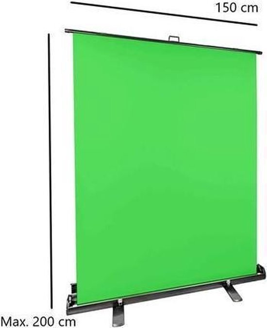 StudioKing FB-150200FG Roll-Up Groen Screen