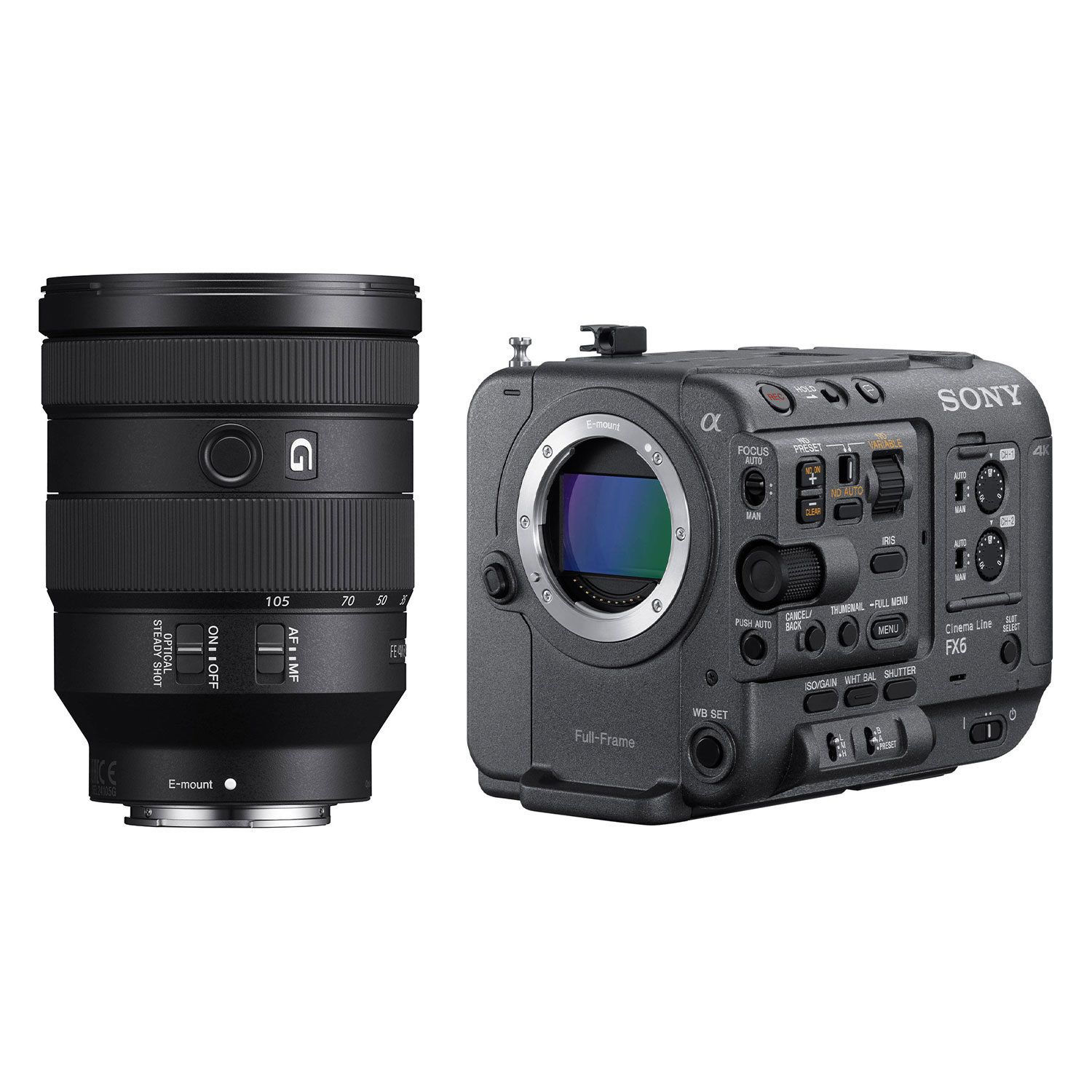 Sony Cinema Line FX6 + FE 24-105mm f/4.0G Lens