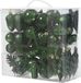 Decoris kerstballen, ornamenten en piek set - 60-delig - donkergroen - kunststof - kerstversiering