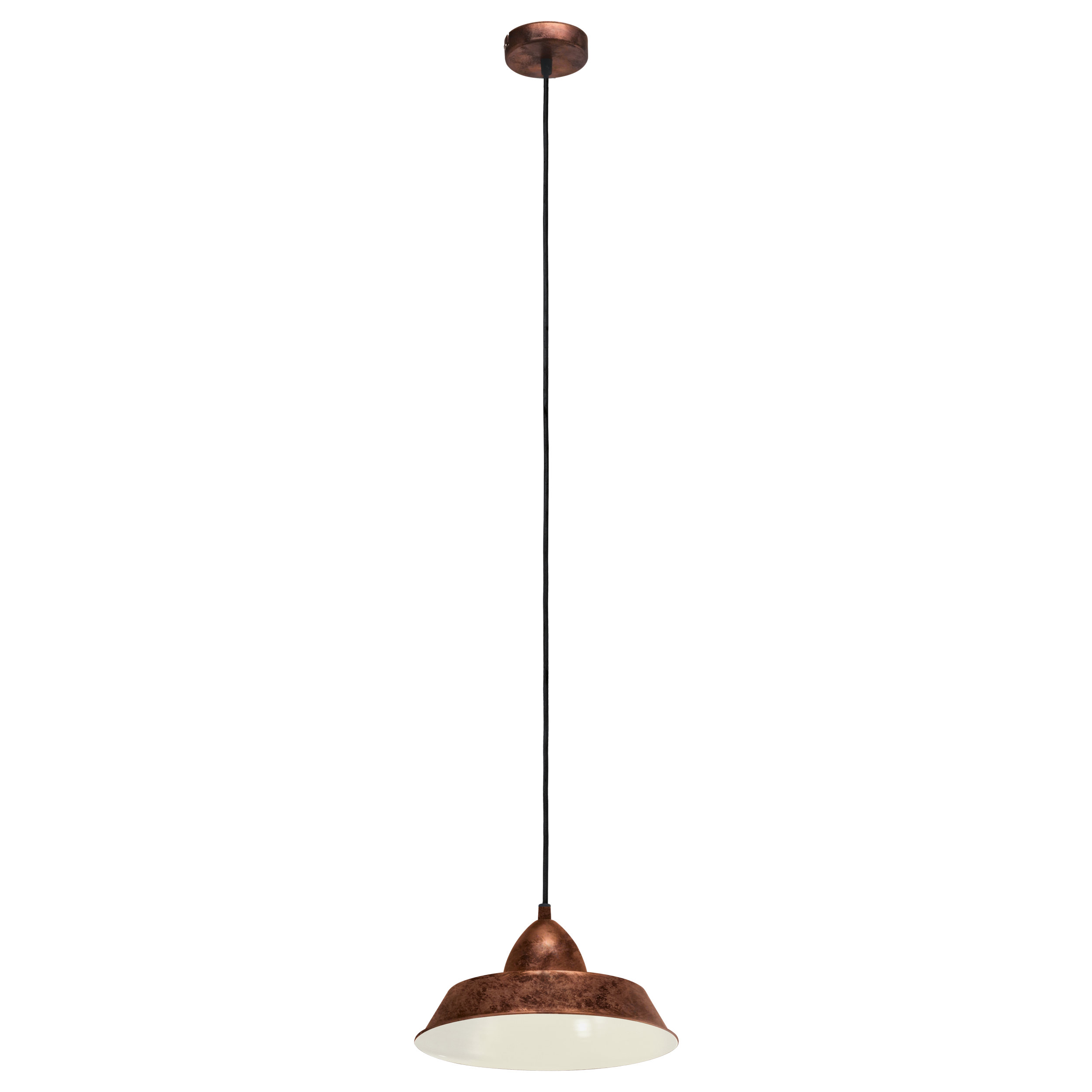 EGLO Auckland Hanglamp - 110 cm - Koper/Staal - E27 - 49243