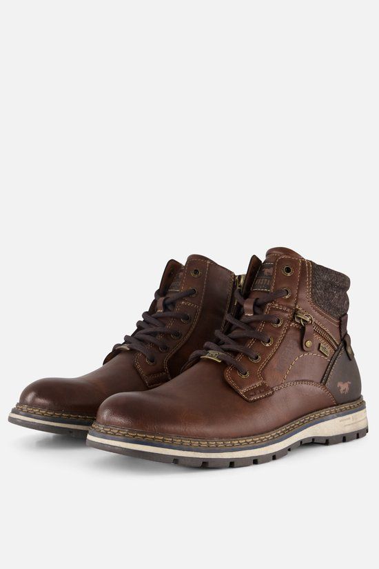 Mustang Veterboots cognac Pu - Maat 46