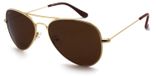 Solidchoice - Lunettes de soleil classiques en métal pour petites formes de visage avec protection UV