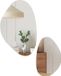 HOMCOM Miroir mural - Verre - 70x46x2,5cm - Noir