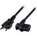 EFB ELEKTRONIK Stromkabel Netzleitung Schweiz Typ 12 - C13 90°, schwarz, 1,8 m, 3 x 0,75 mm²