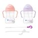 b.box Sippy Cup Twin Pack + Vervangend Rietje + Reiniger - Rietjesbeker antilek - Drink vanuit elke hoek - Fliptop, verzwaard rietje, lekvrij en makkelijk vast te grijpen - BPA-vrij, vaatwasserbestendig - Van 6m+ - 240ml - 2stuck Waardepakket