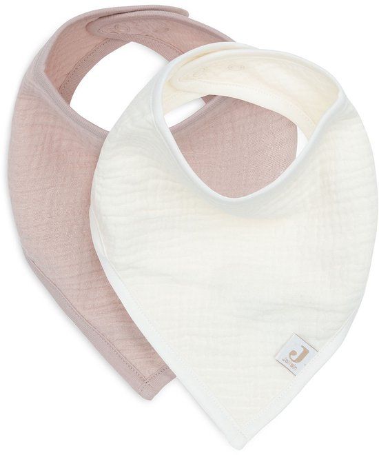 Jollein Baby Slab Bandana - Hydrofiel - 2 Stuks - Wild Rose/Oatmeal