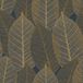 Herbarium Vliesbehang Bladeren Natuur Bruin / Blauw 10,05 x 0,53 M.