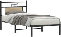vidaXL Bedframe zonder matras, hout, Sonoma eikenkleurig, 80x200 cm
