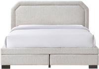 Vente-unique Bedframe stof beige 180 x 200 cm